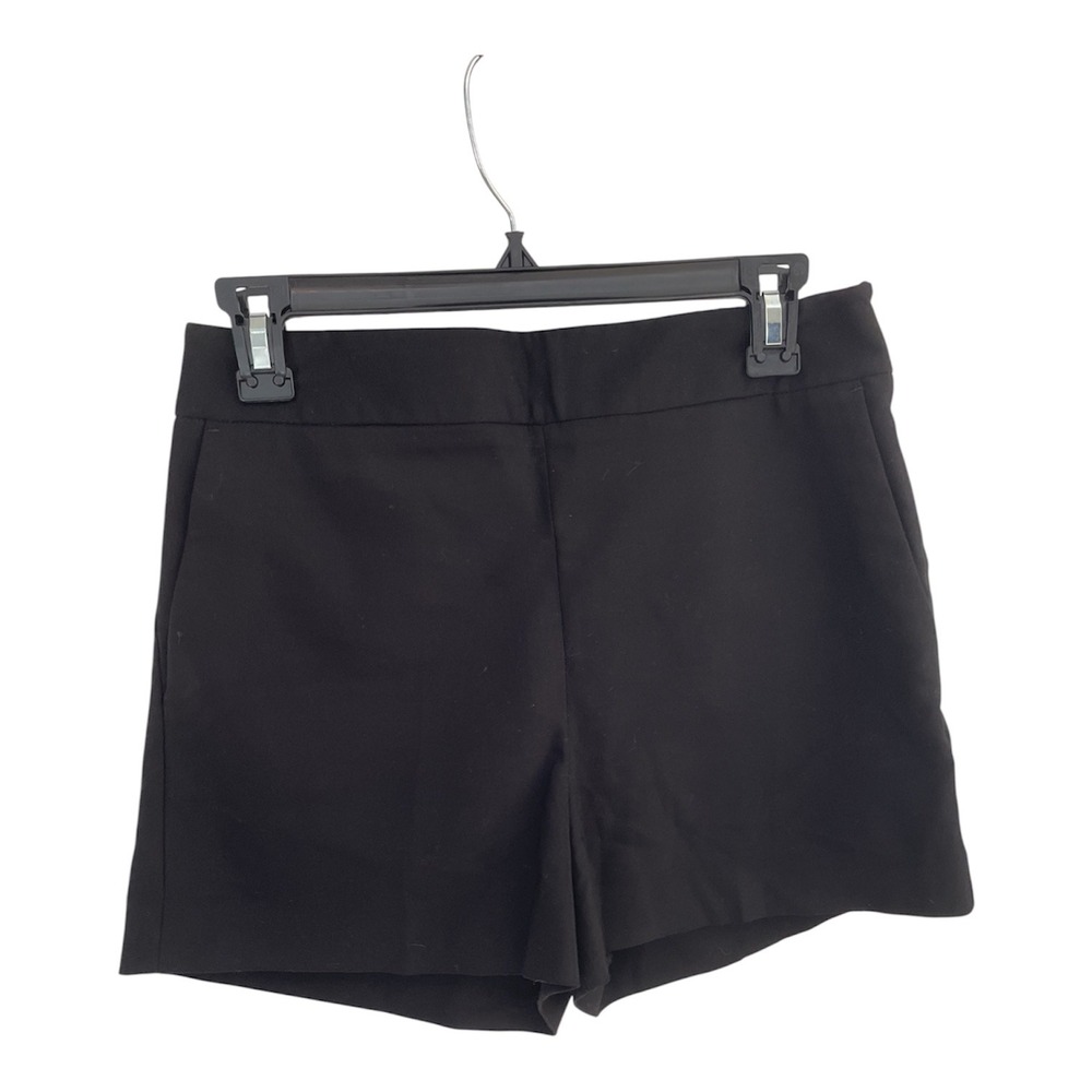 Express Women Black Dress Shorts Size 6 Side Zip Tailored Pockets Solid